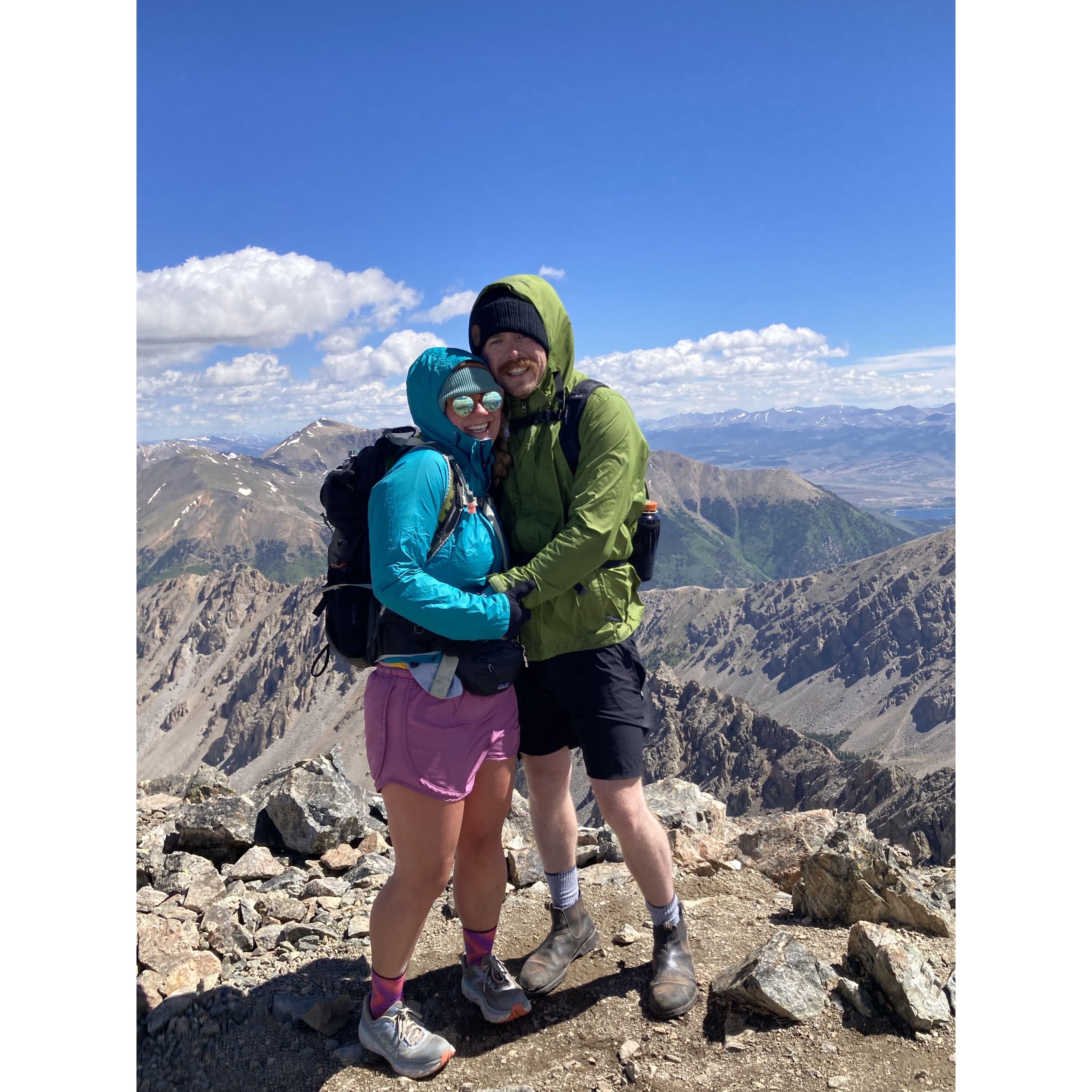 A list minute change of plans during Summer 2022 meant we got to visit friends (Lauren and Jesse) in Colorado and climb a 14er- Jon's first!