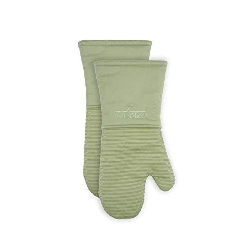 All-Clad Textiles PAC2SOM02 Silicone Oven Mitt, 2 Pack, Fennel