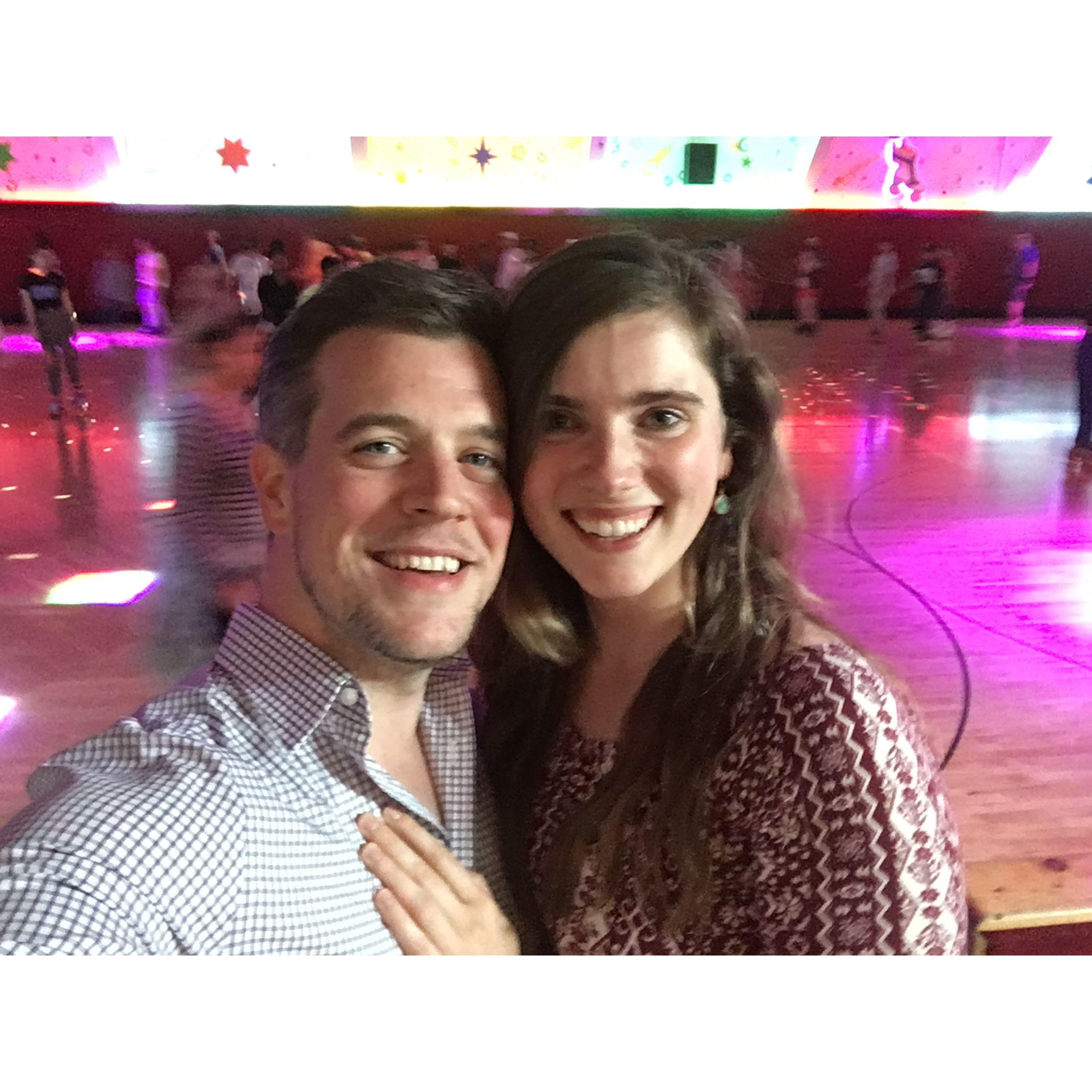 Our first date at Moonlight Rollerway in Glendale, CA - October 11, 2018