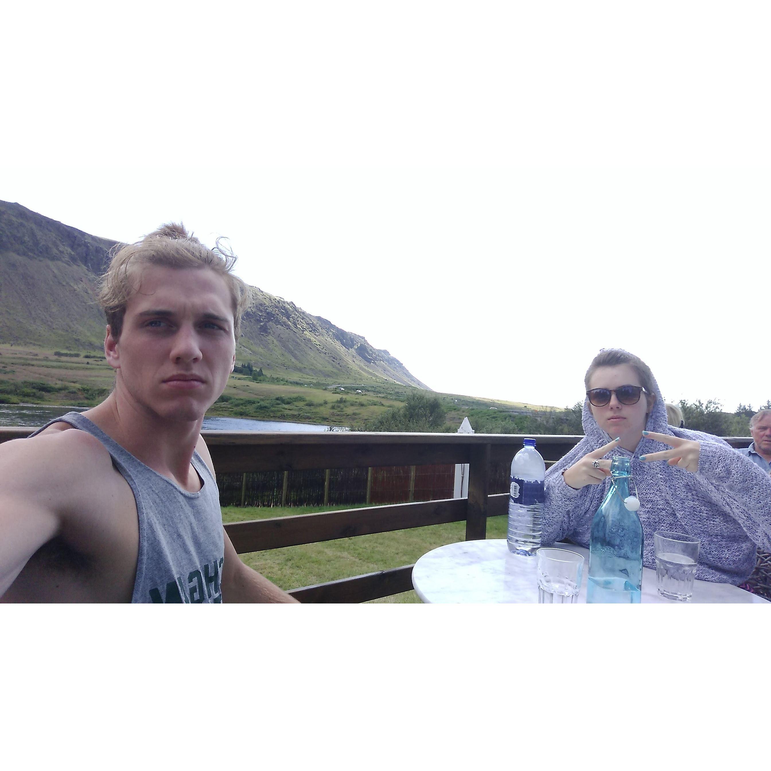Chilly breakfast in Iceland