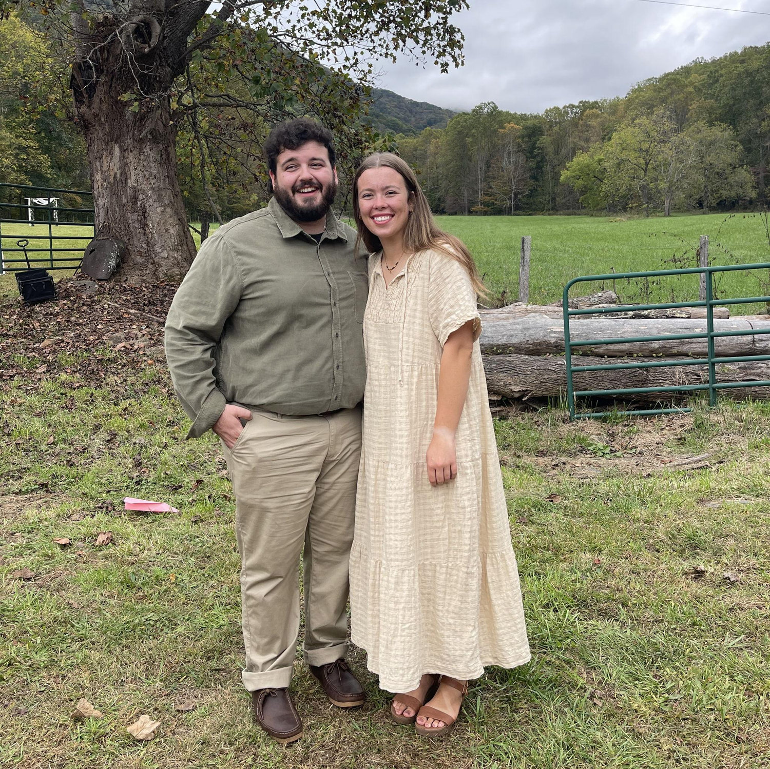Their first wedding together