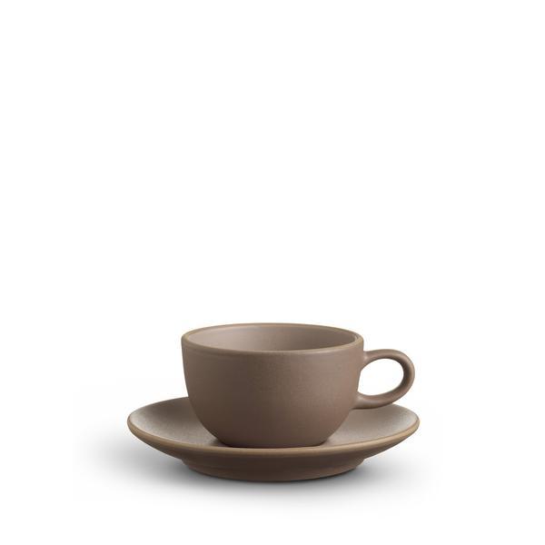 Teacup & Saucer - Opaque White
