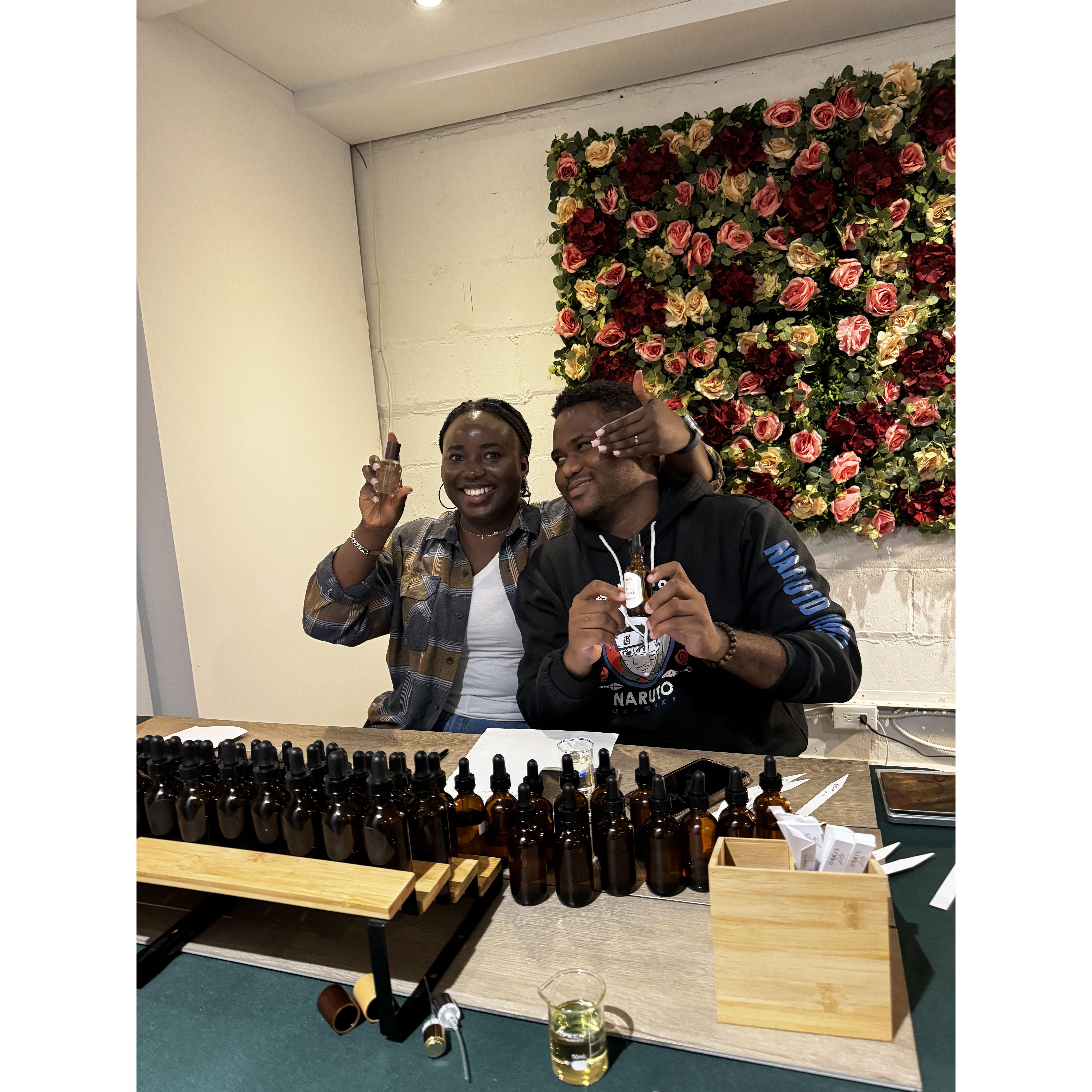 Making our first "perfume and Cologne" from scratch