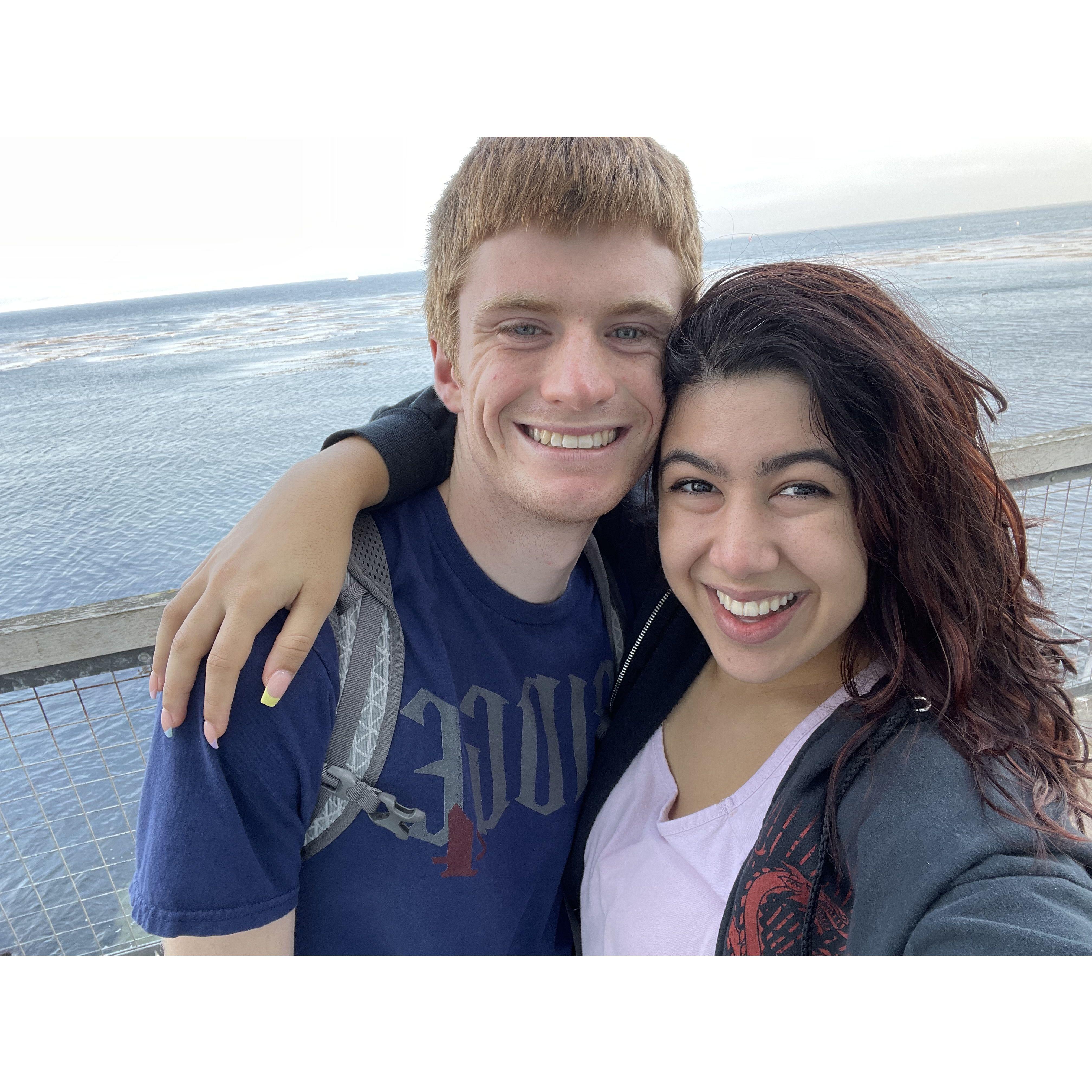 (September 2021) One of Adri's visits when they were long distance, to the Monterrey Bay Aquarium ๐