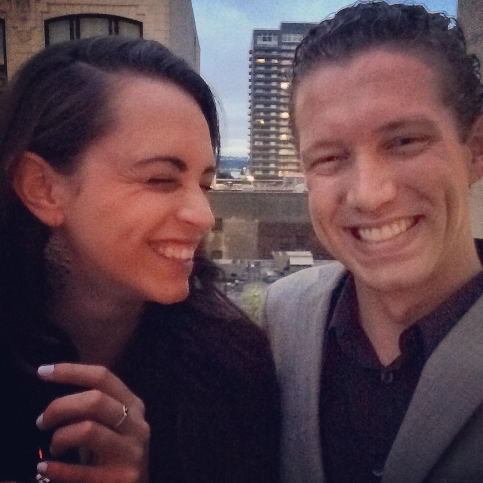 Our first photo together, 2014!