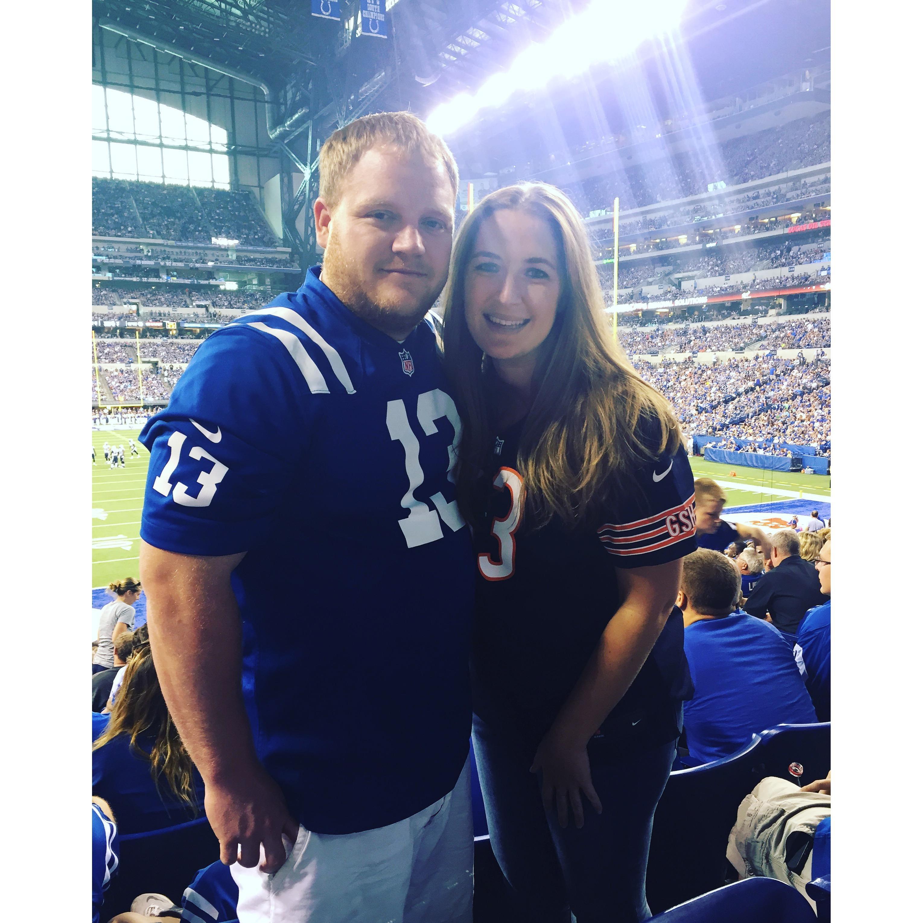 Another Colts game, another Bears jersey!