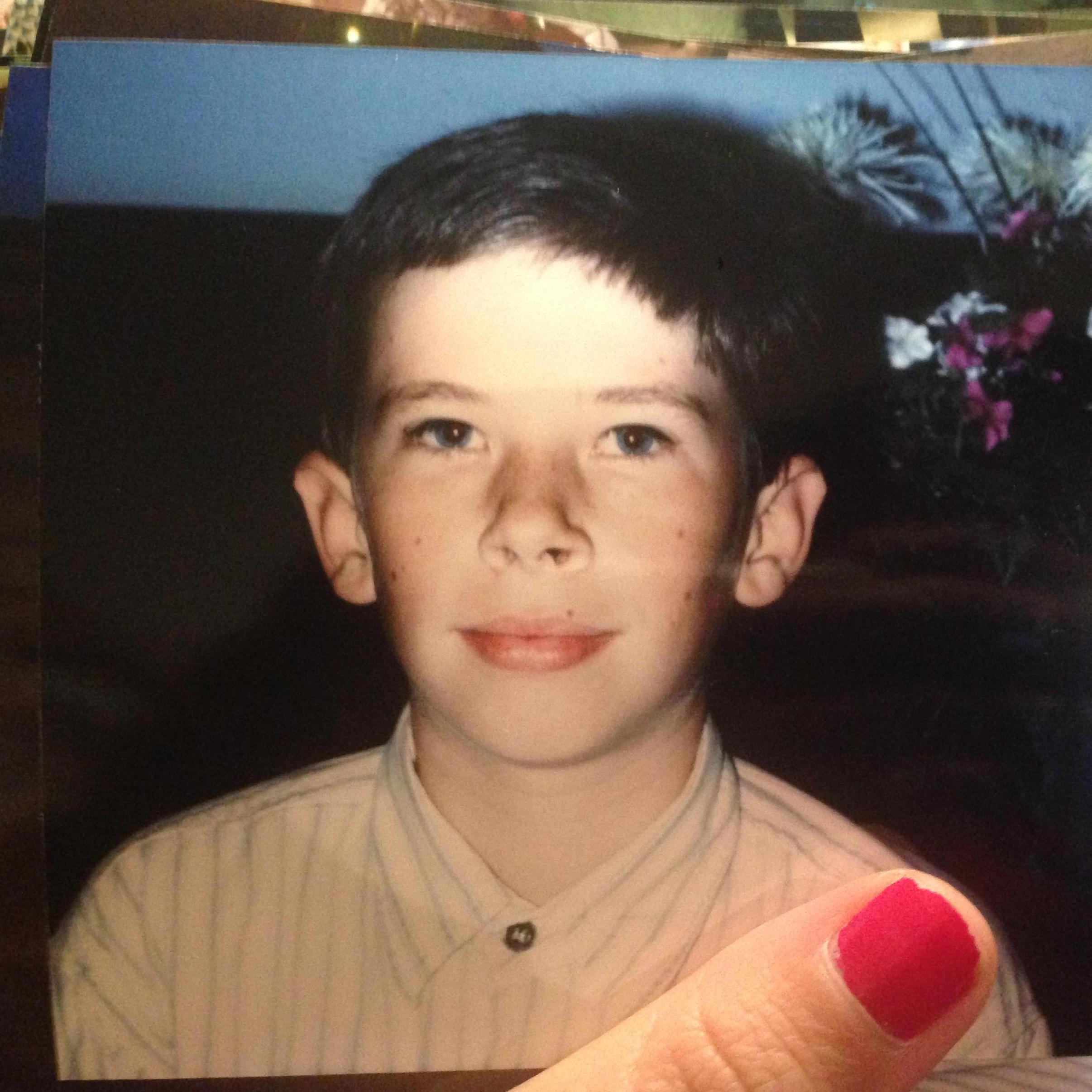 Little Robert looking serious