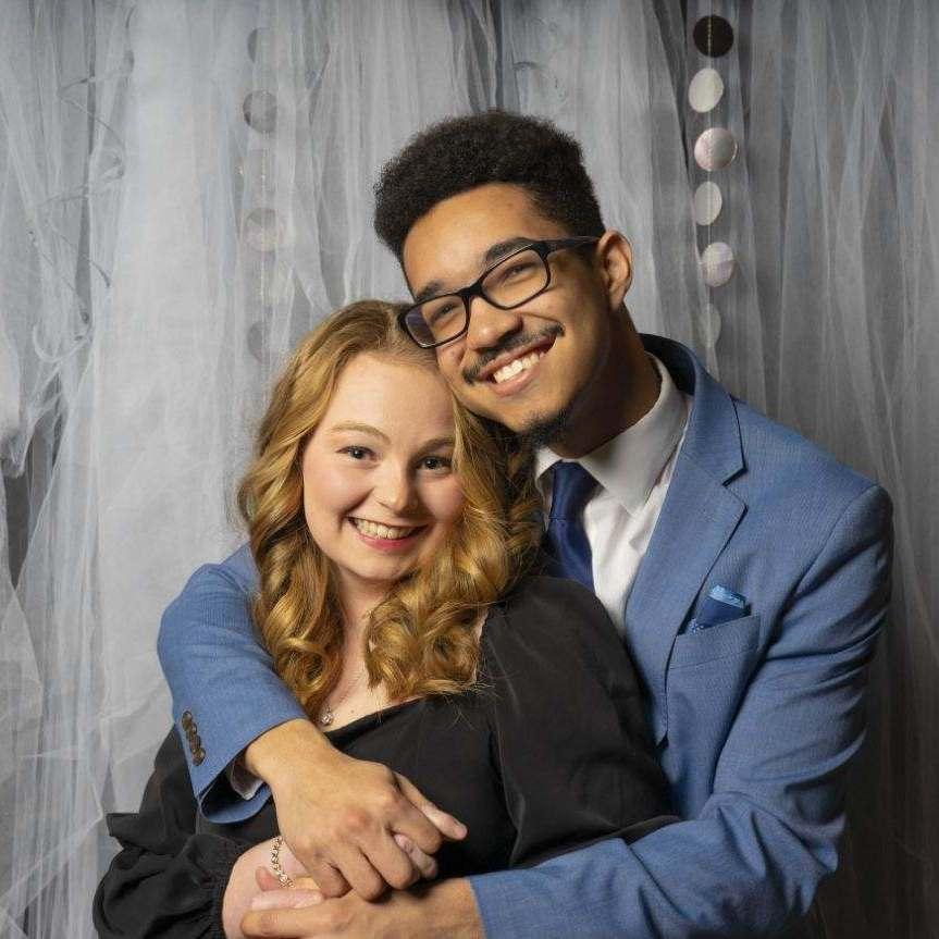 Our first Black Student Union Gala 2023 (two weeks into dating)