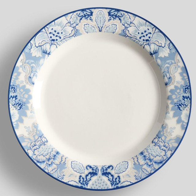 Kravet Arboretum Stoneware Dinner Plates, Set of 4 - Blue