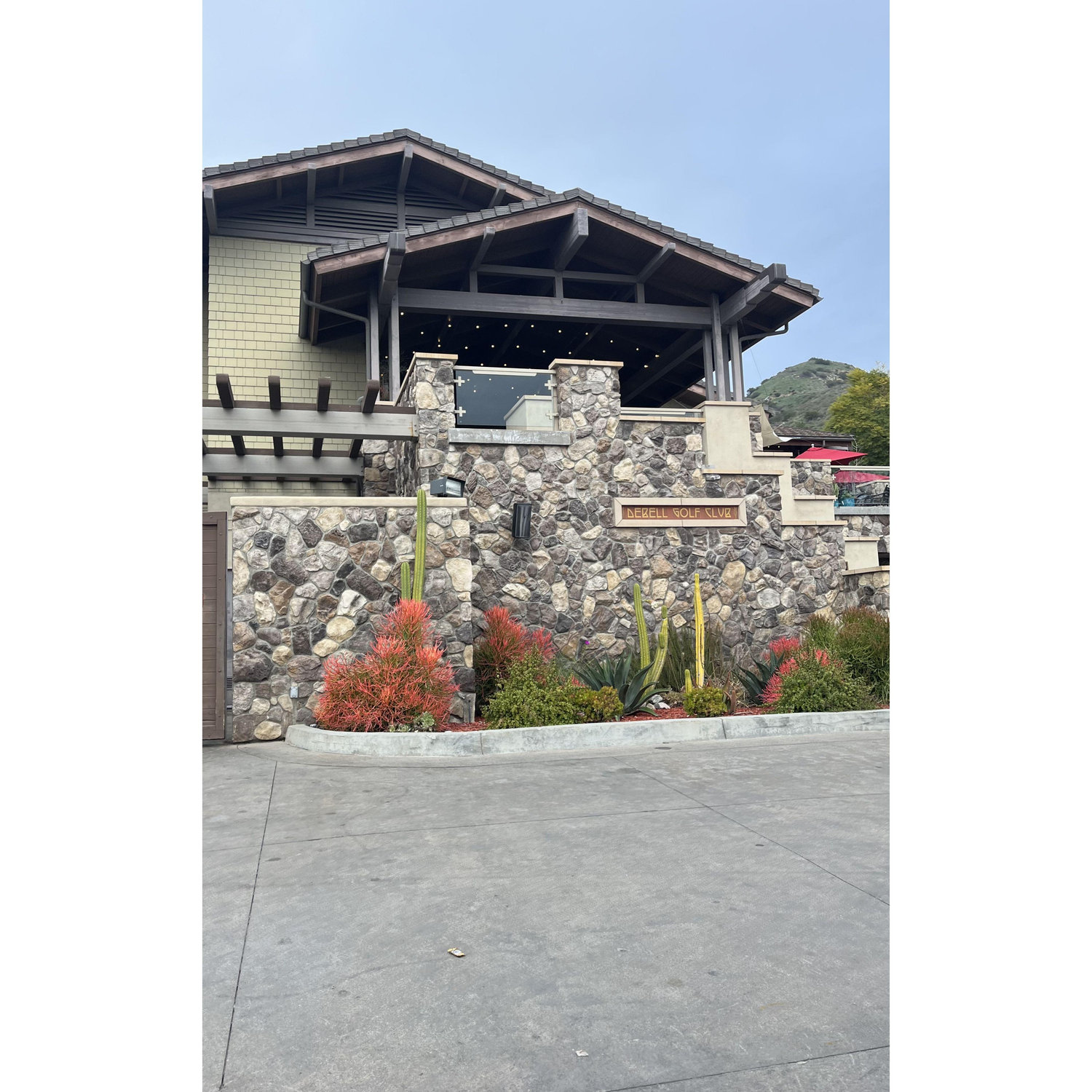 The front of the Hilltop Restaurant.