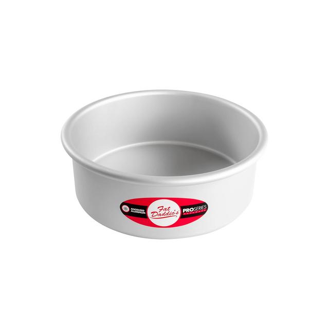 Anodized Aluminum Round Cake Pan, 8 x 3 Inch, Silver