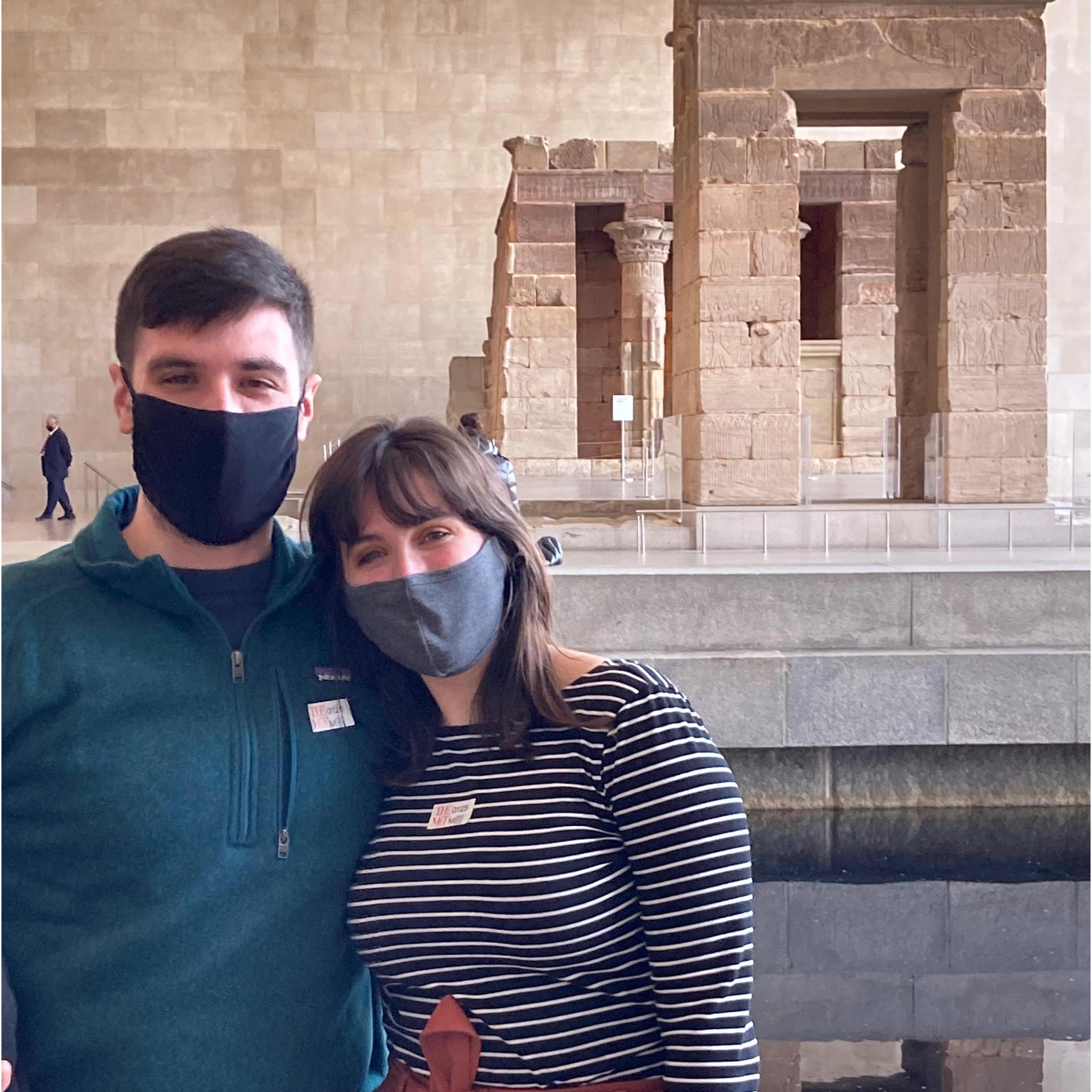 Taking in the Met on one of Lara's visits to NY to visit Cory and her dad