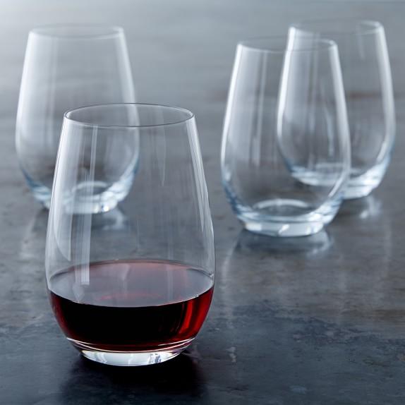 Stemless Red Wine Glasses