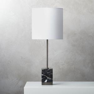 Sharp Black Marble Table Lamp