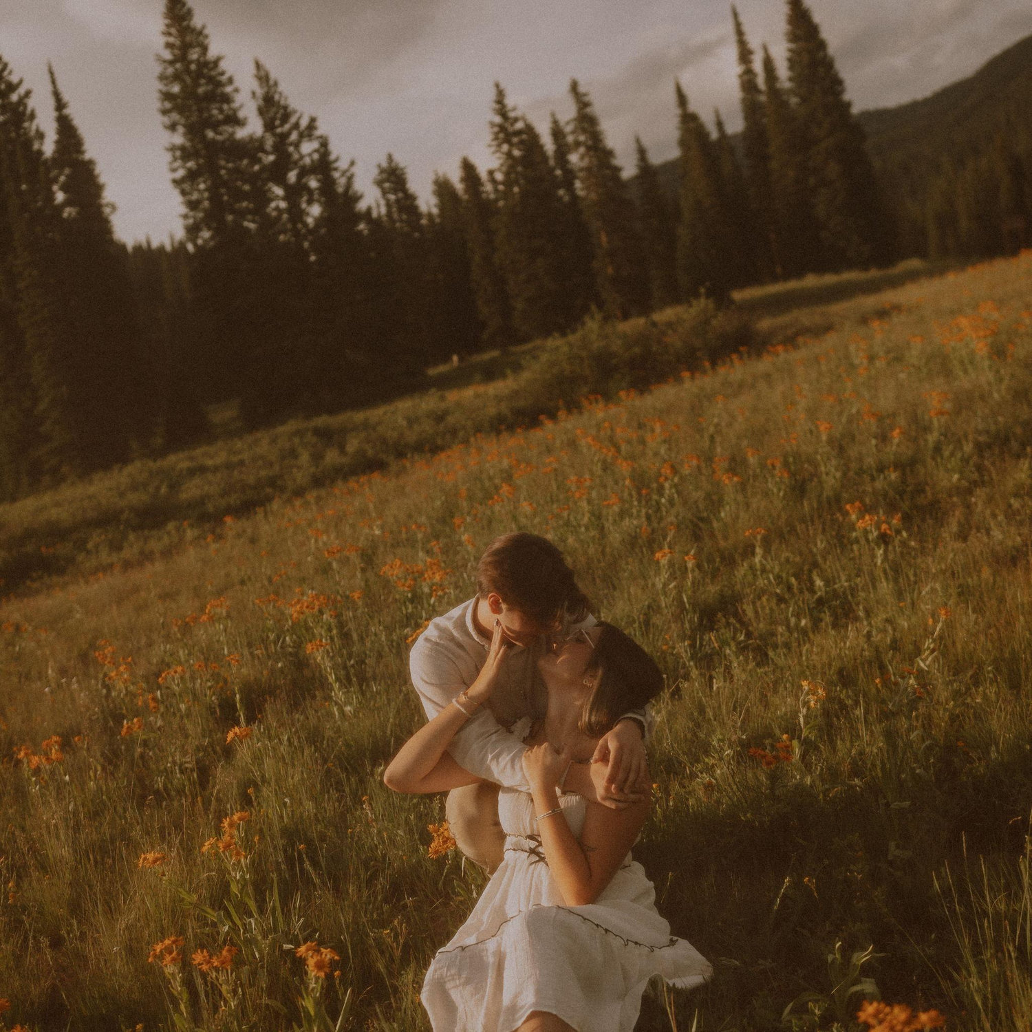 These were "anniversary photos" before the surprise engagement.