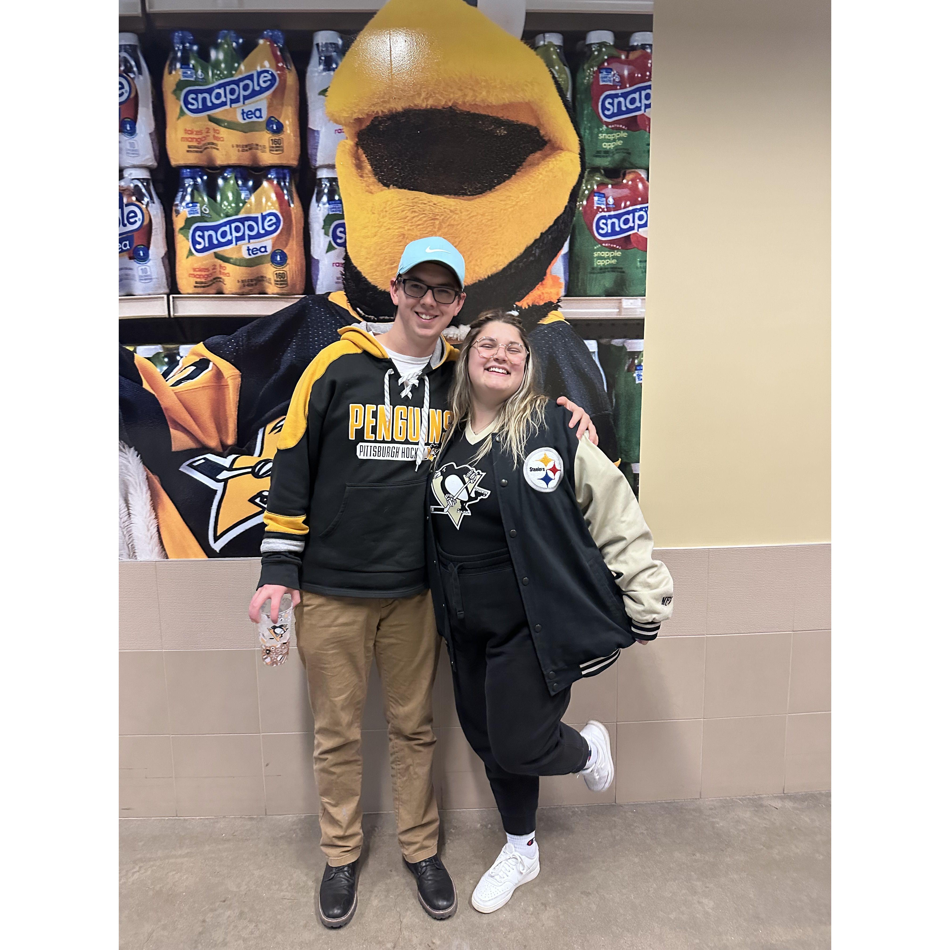 Matthew's first Penguins game