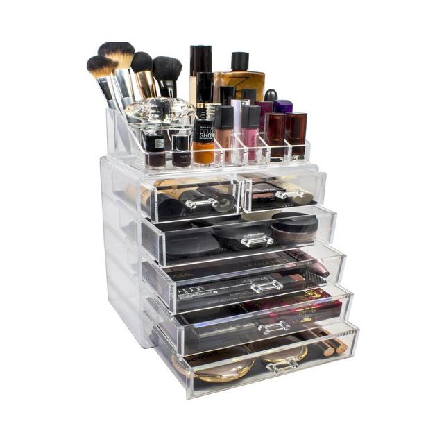 Sorbus Makeup Storage Display Set - Style 2 - Clear