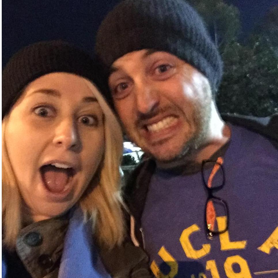 Sharing a chilly night at the Rosebowl for a UCLA football game and teaching Naaman the 8-clap - GO BRUINS!