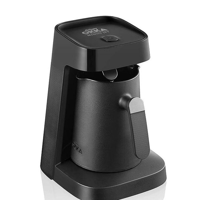 Arzum Okka Jet Automatic Turkish Coffee Maker, Black/Chrome (OK0017-KUL)