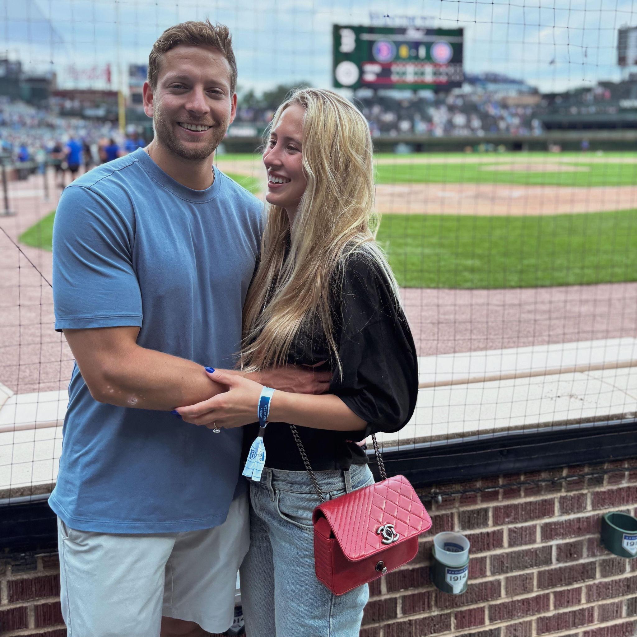 We love going to Cubs games courtesy of Jeff & Linda Hammes! We had our third date here :)