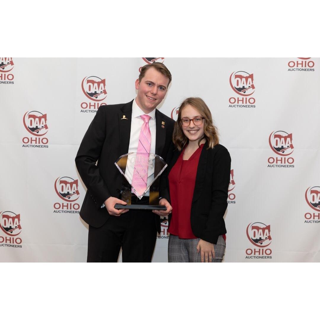 Celebrating Brad's success at the 2020 OAA bid-calling competition.