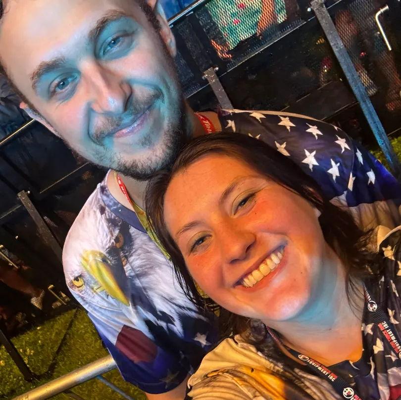 Kate showed Tristehn one of her family's favorite bands: Boogey and the Yo-Yos. It was also pouring rain... July of 2025.