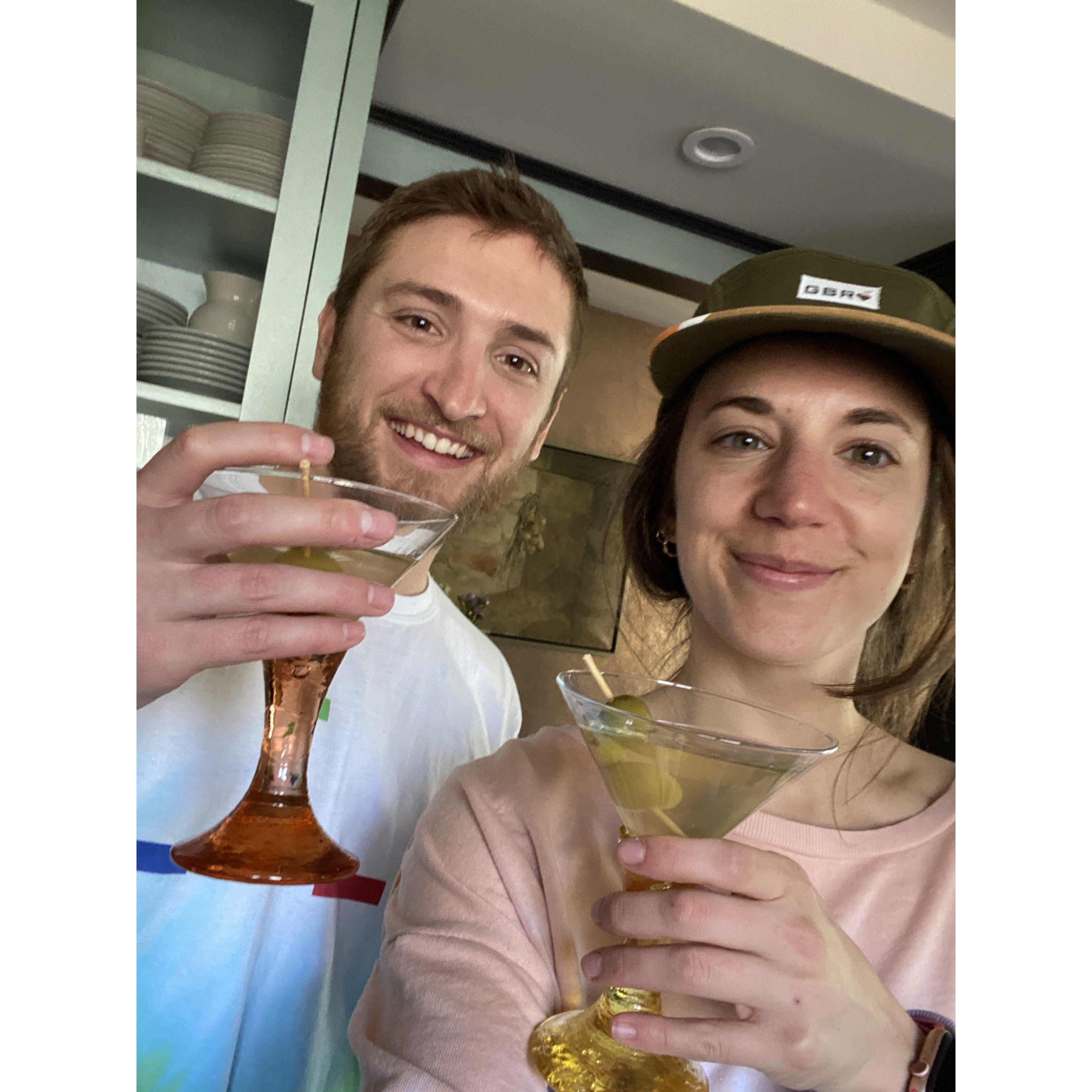 March 2020 - Stowe, VT: 5 months after we officially began dating, we holed up in Stowe to ride out the beginning of the pandemic.
