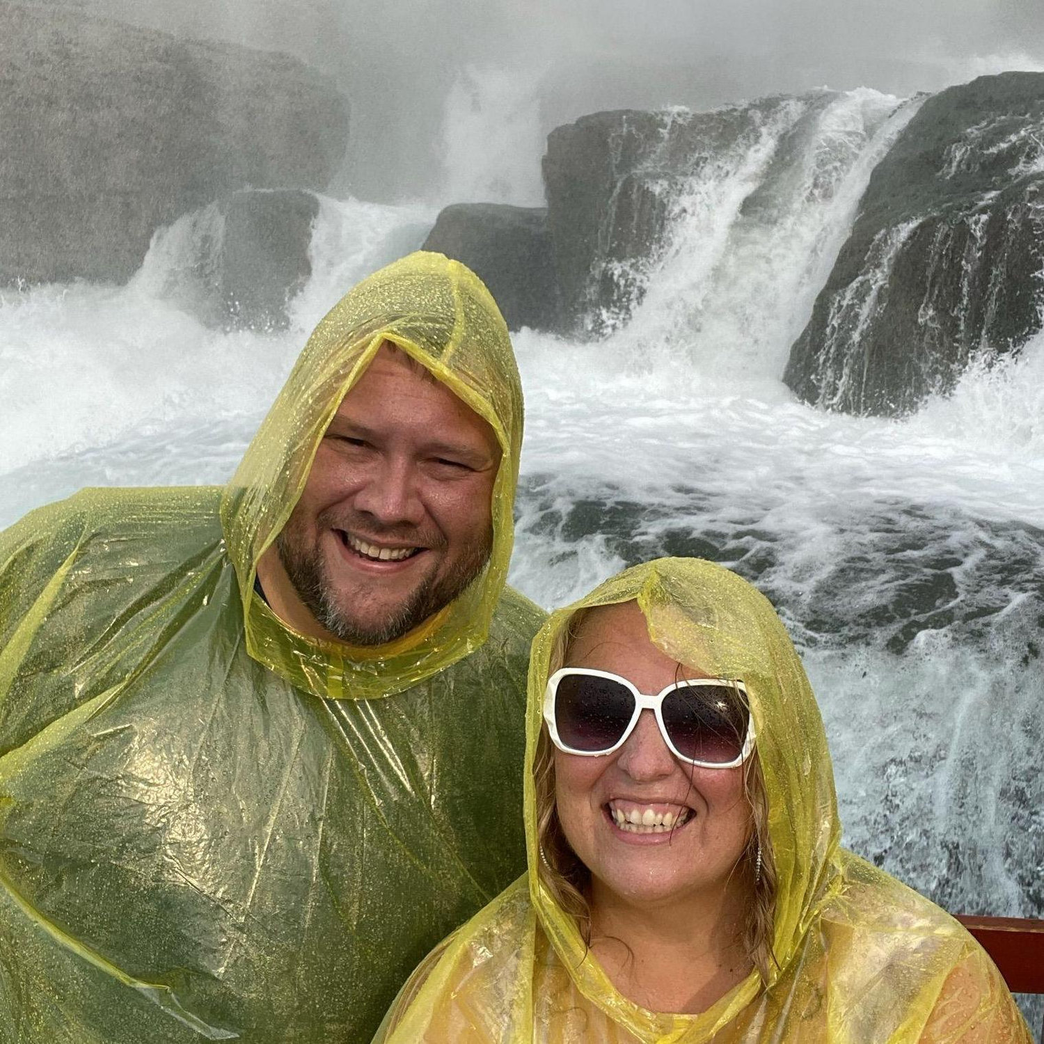 WE got to go and get next to the falls at Niagara Falls, our first trip together.