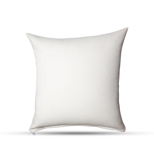 Furnished Hermosa 18" x 18" Euro Pillow - Organic Non Treated Cotton - Natural Finish