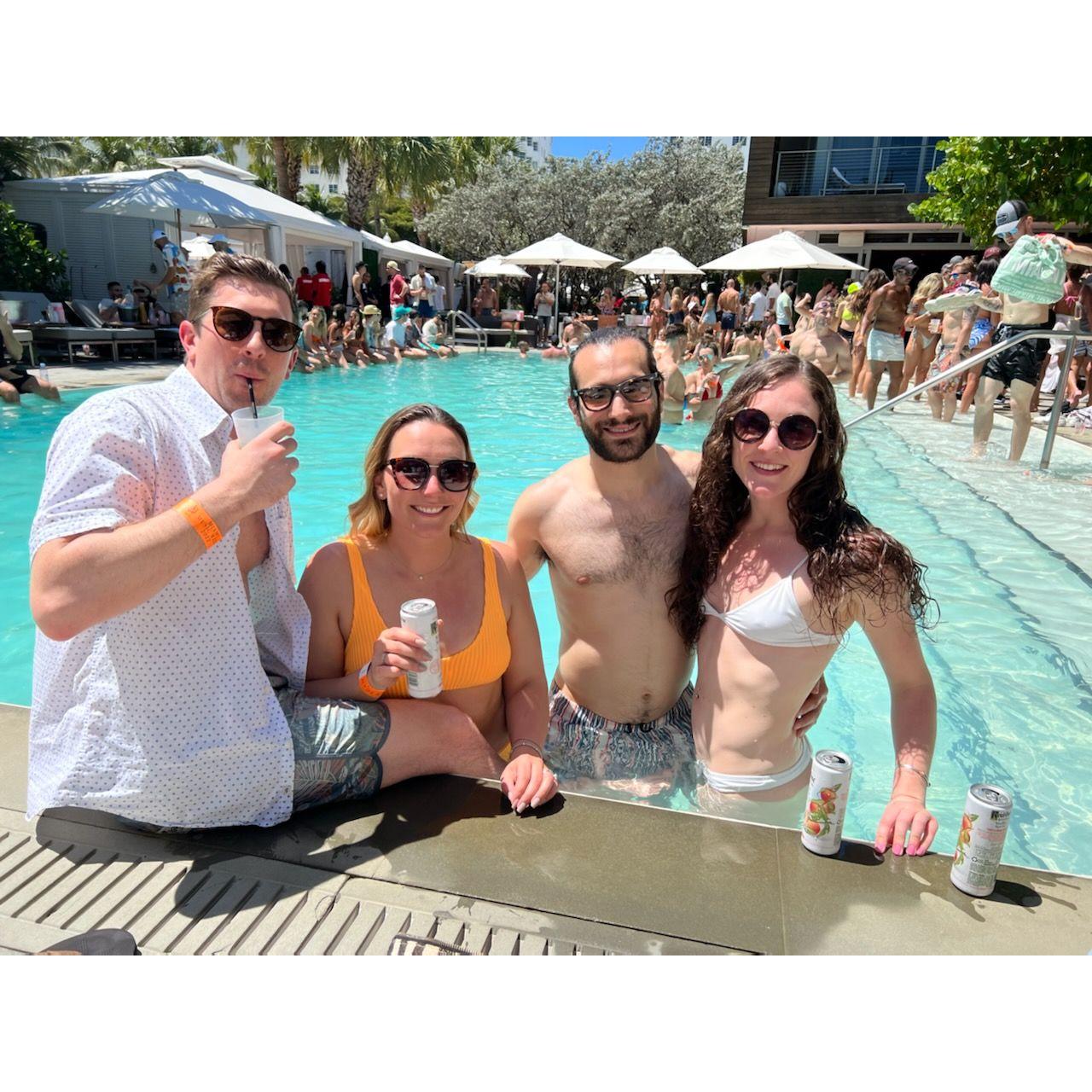 We escaped the snow for the heat (Miami in March 2022 with Julia and Mike!)