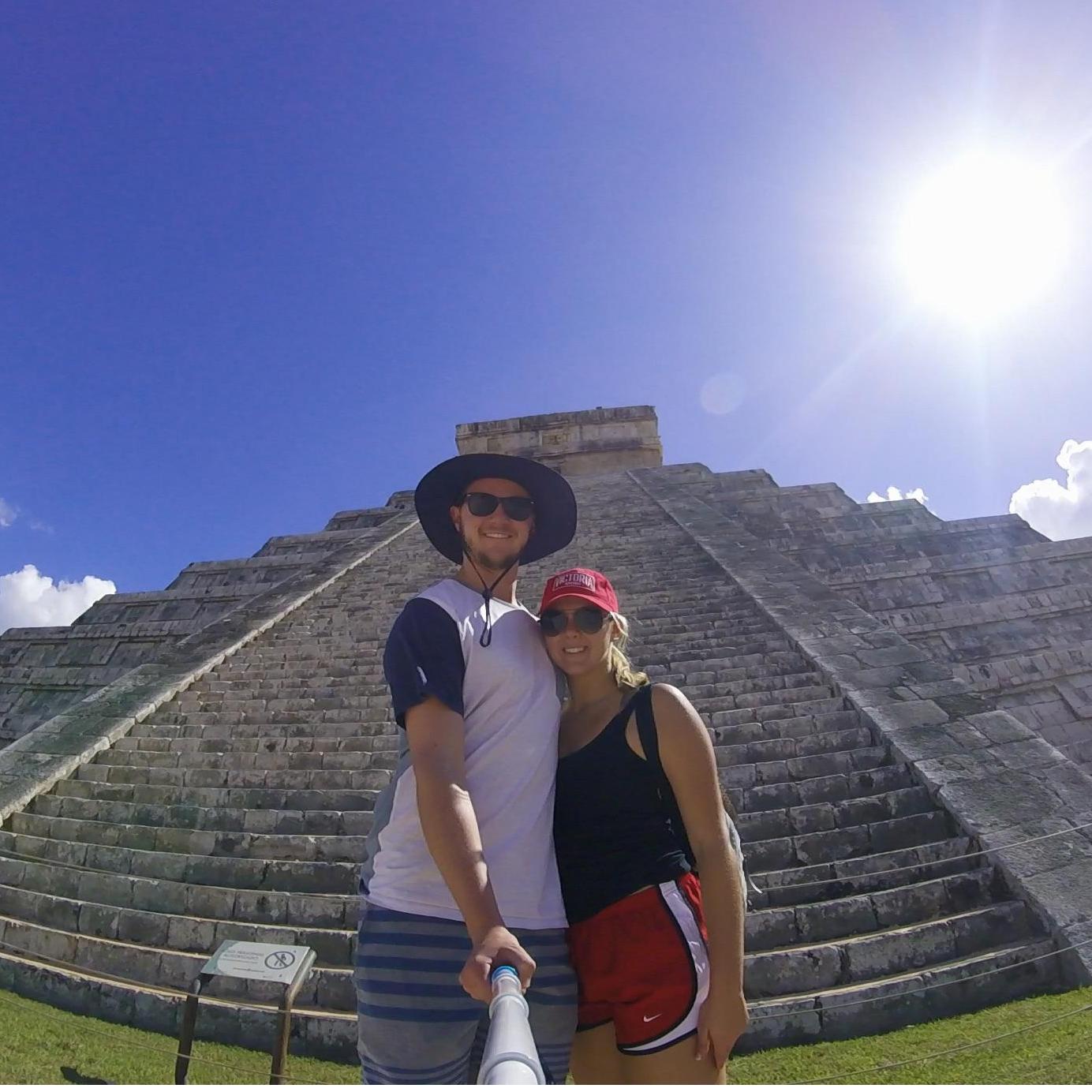 Visiting the Mayan Ruins in 2016.