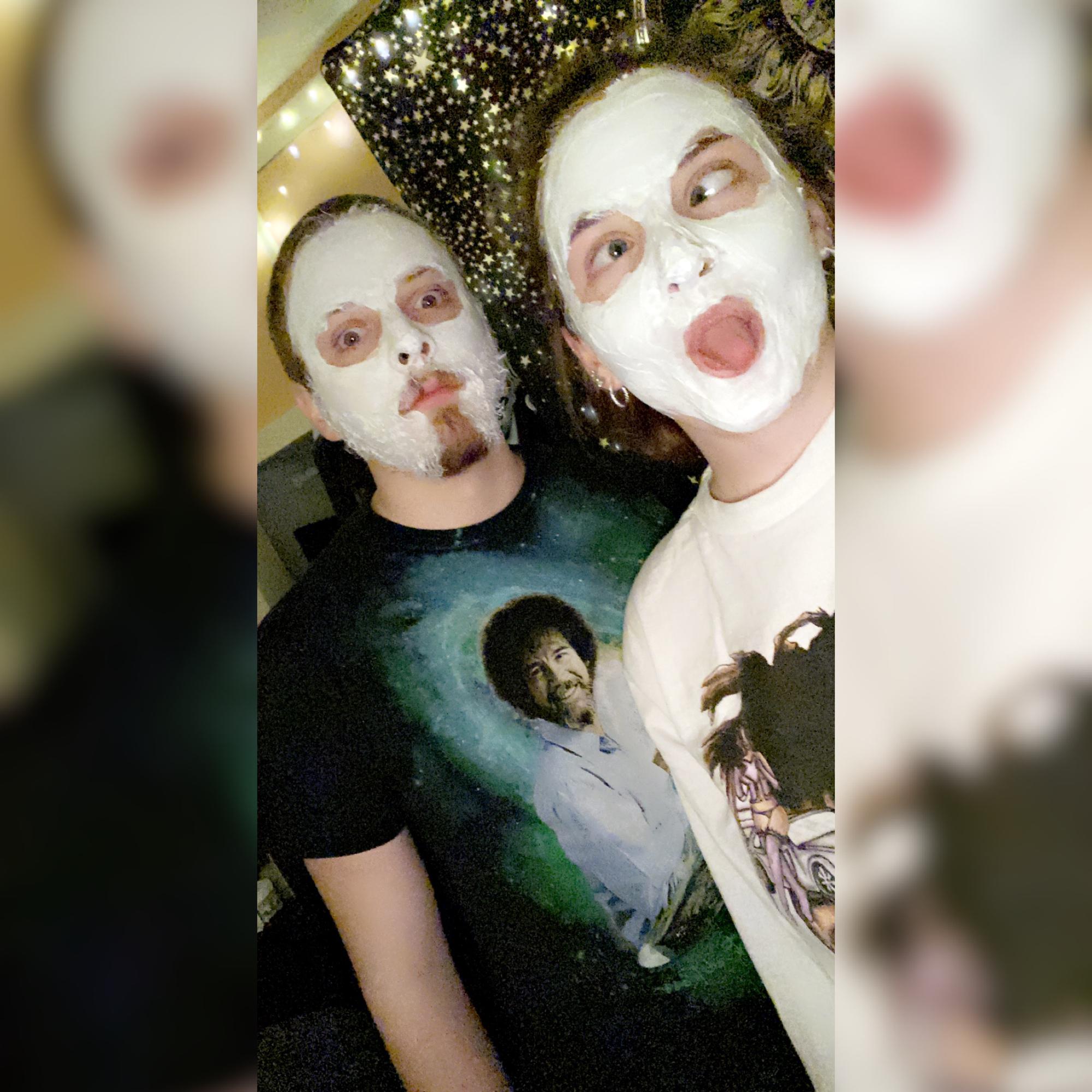 One of our many self-care date nights.