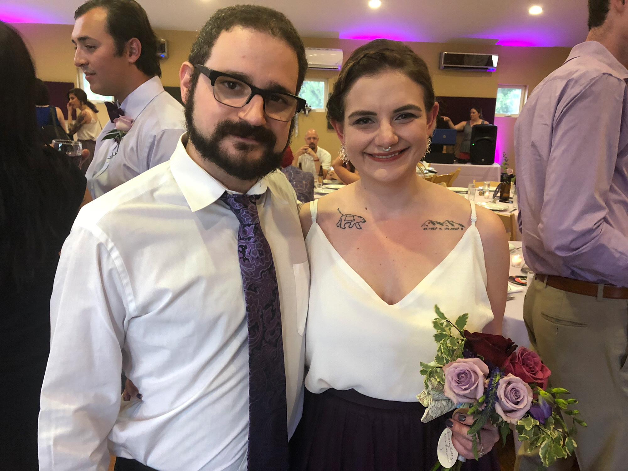 At Brittany’s bridesmaid Brenna’s wedding in 2018