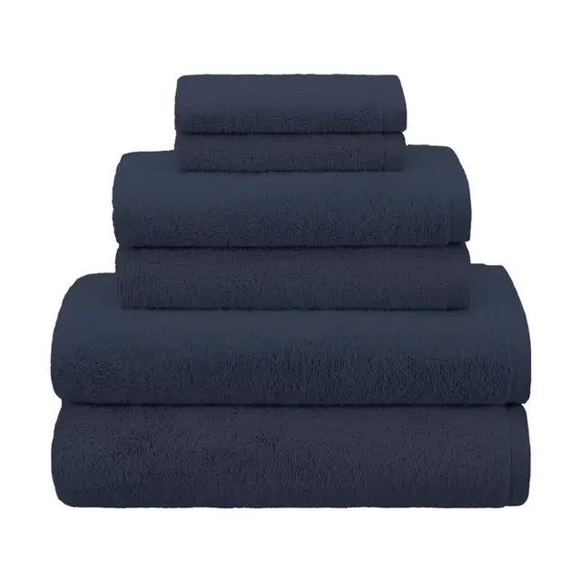 Haven™ Organic Cotton 6-Piece Terry Bath Towel Set in Mood Indigo