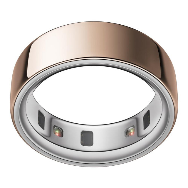 Oura Ring 4 - Rose Gold - Size 8 - Smart Ring - Unique Sizing, Not Standard US Ring Sizes - Size First - Sleep Tracking Wearable - Heart Rate - Fitness Tracker - Up to 8 Days of Battery Life