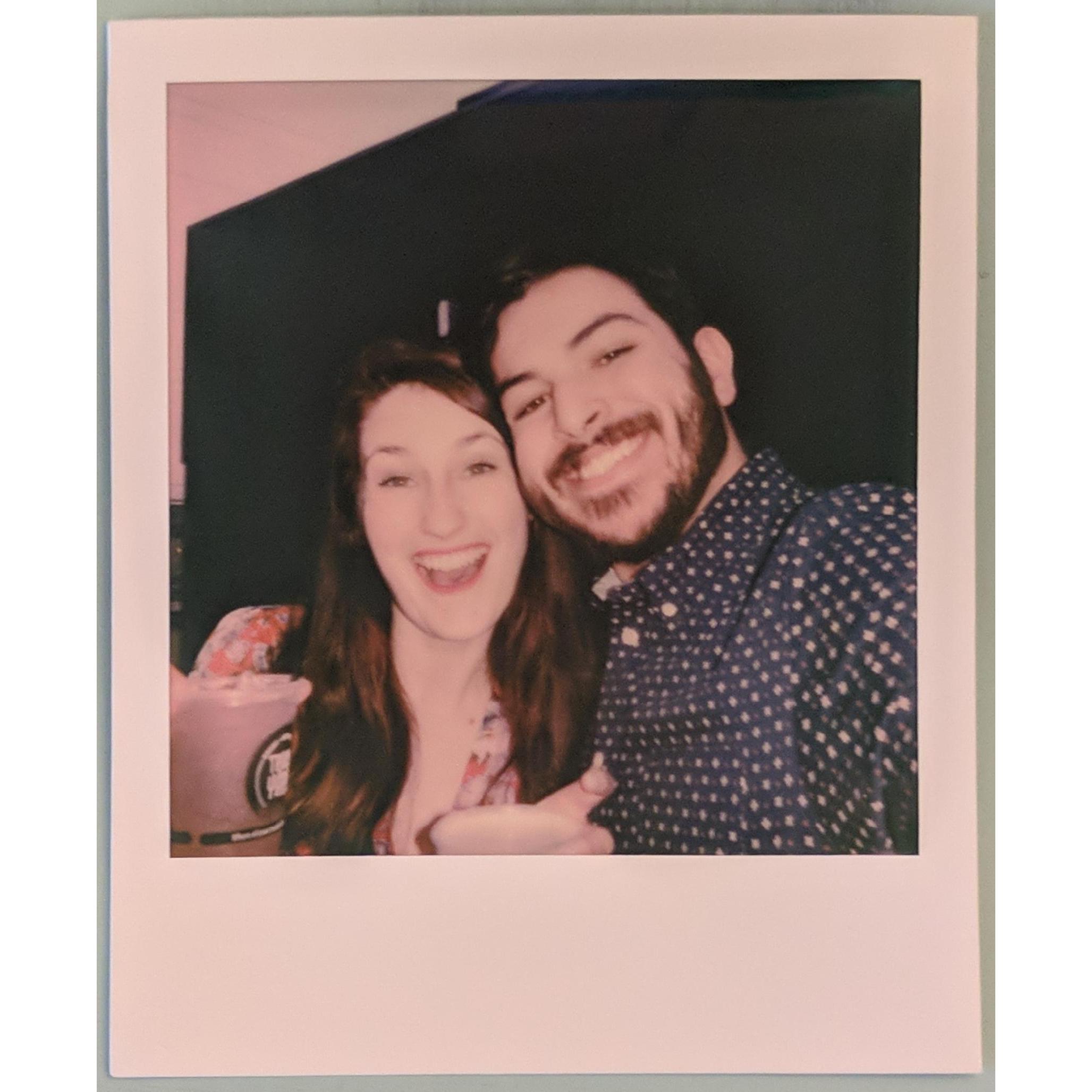 Engagement polaroid, at Truck Yard