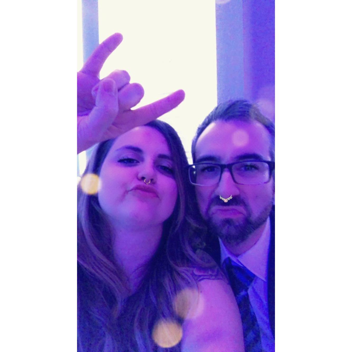 Being our silly, authentic selves while celebrating the wedding of Kim and Ian! #hotmesa