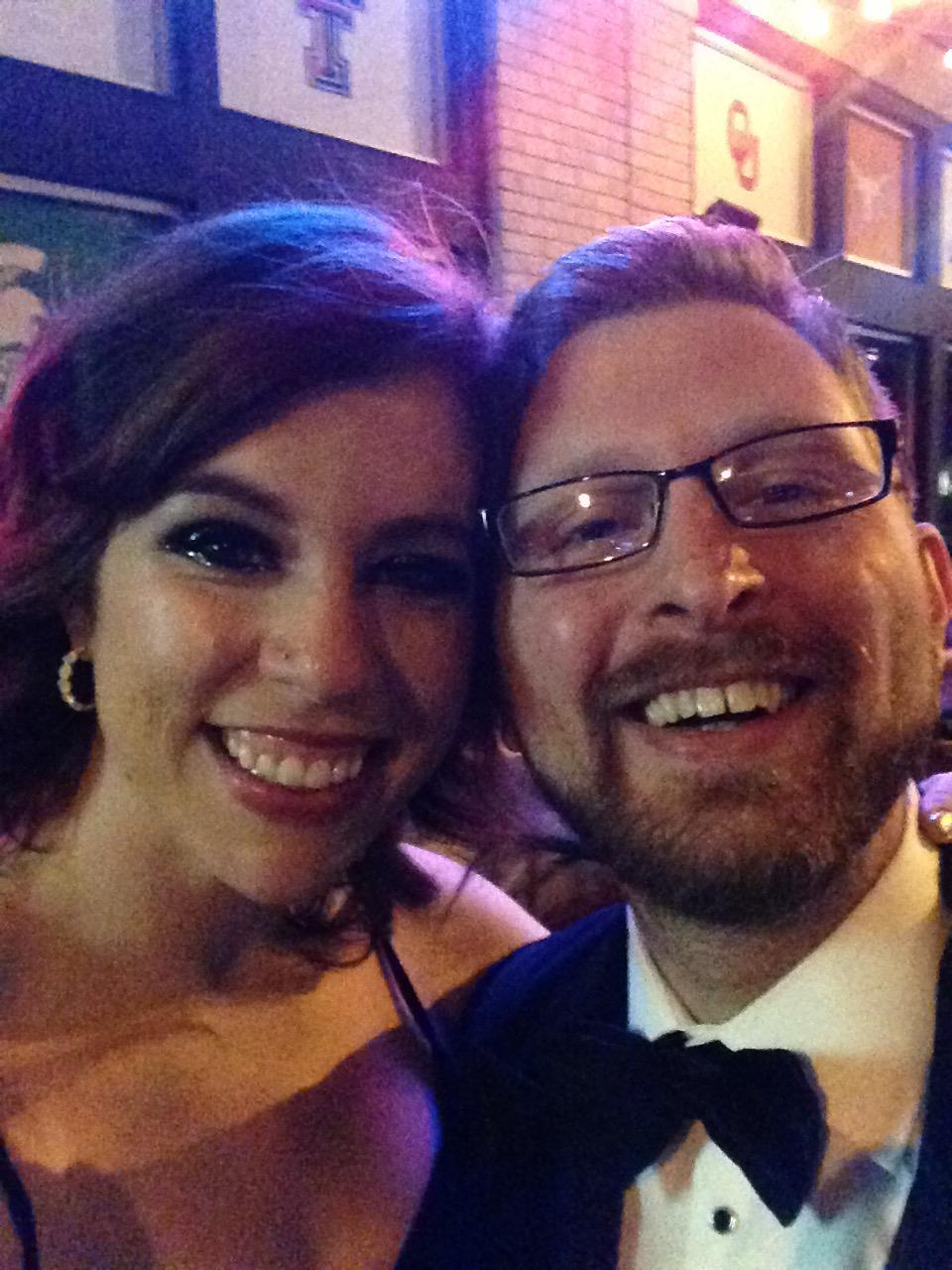 Starry-eyed on our first NYE together, December 2016