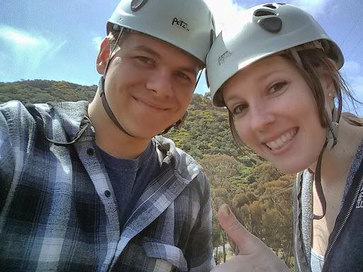 Zip-lining on Catalina!