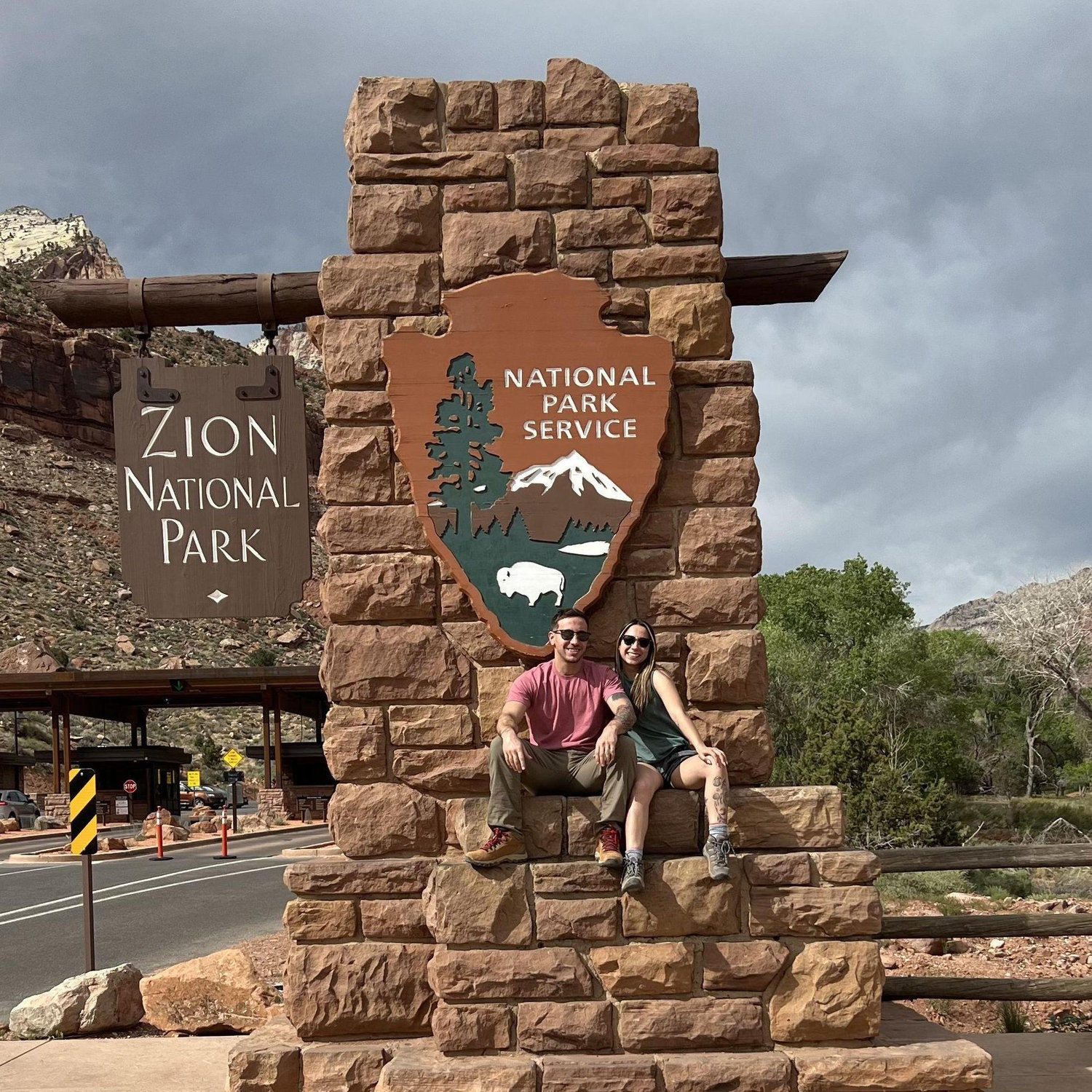 Zion National Park, one of the stops Bridget and Anthony made during Bridget’s undergrad graduation road trip. May 2022