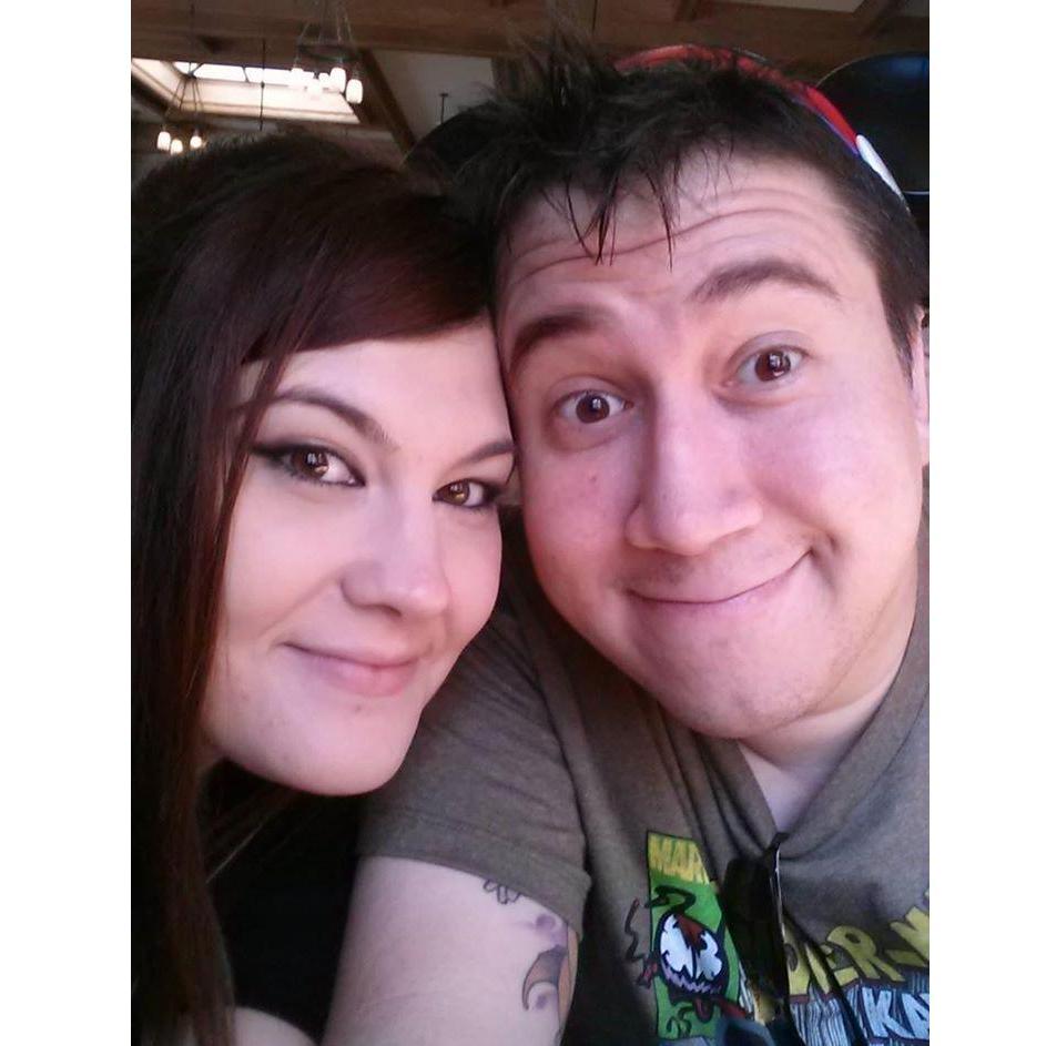 Our first visit to Disneyland together as a couple. Two extremely excited nerds.