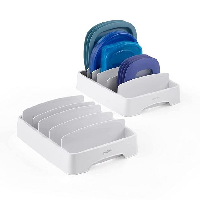 YouCopia StoraLid Food Container Lid Organizer, Small, 2-Pack
