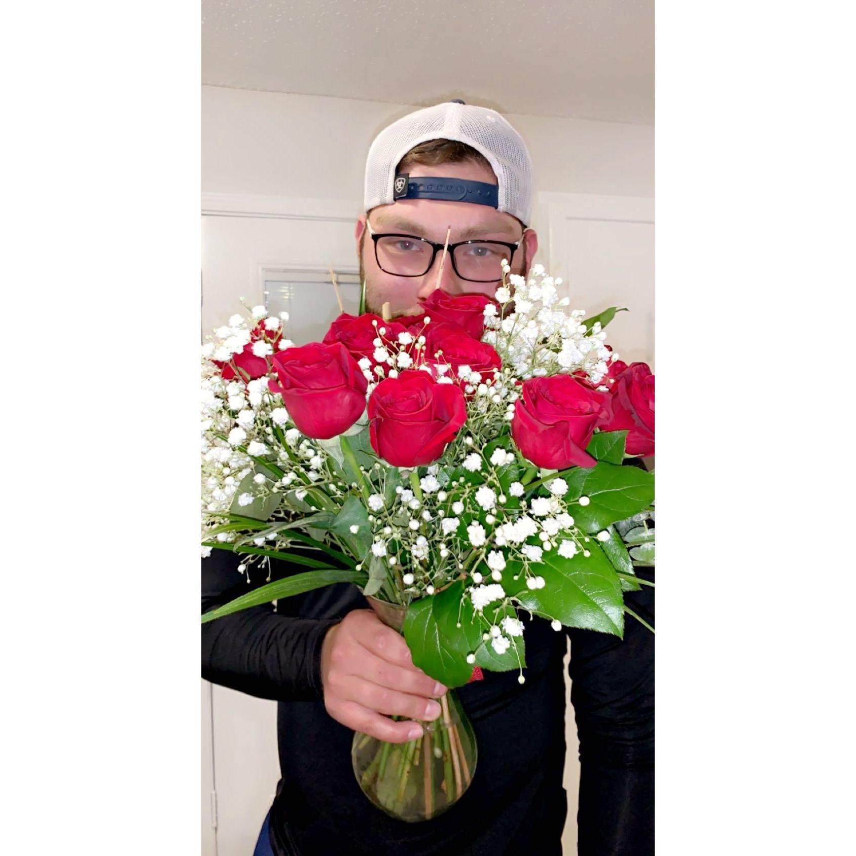 First set of roses in Josh's new house (2020)