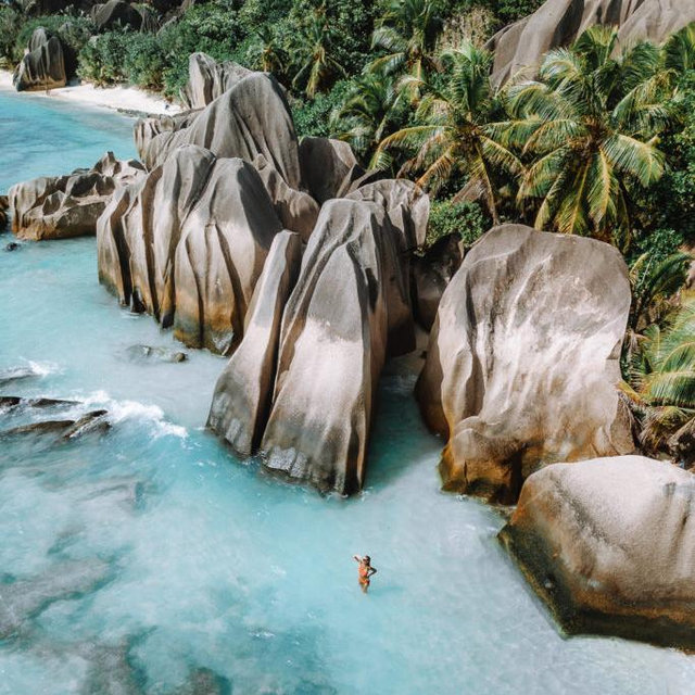 Dinner in the Seychelles