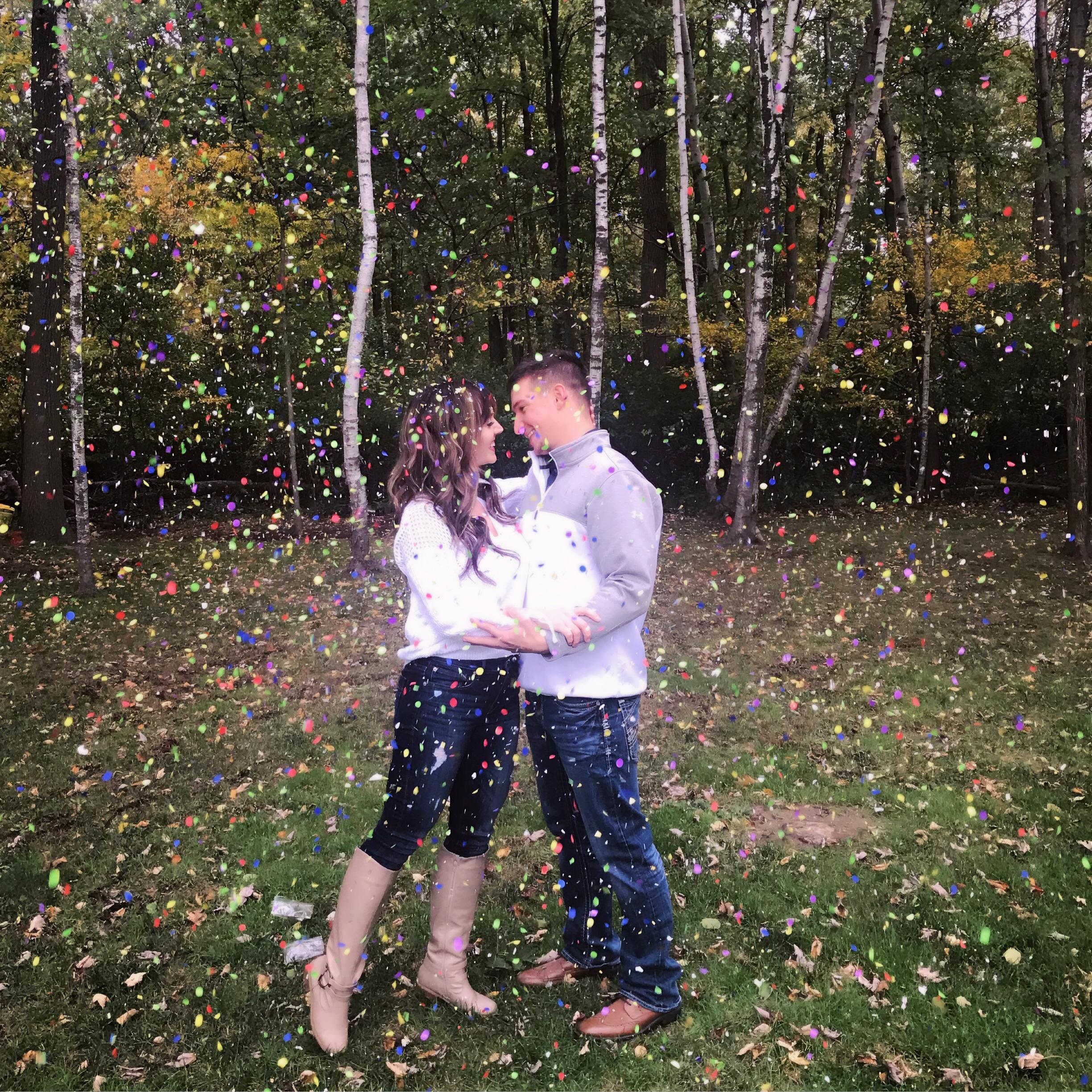 Never give up an opportunity to be showered in confetti!