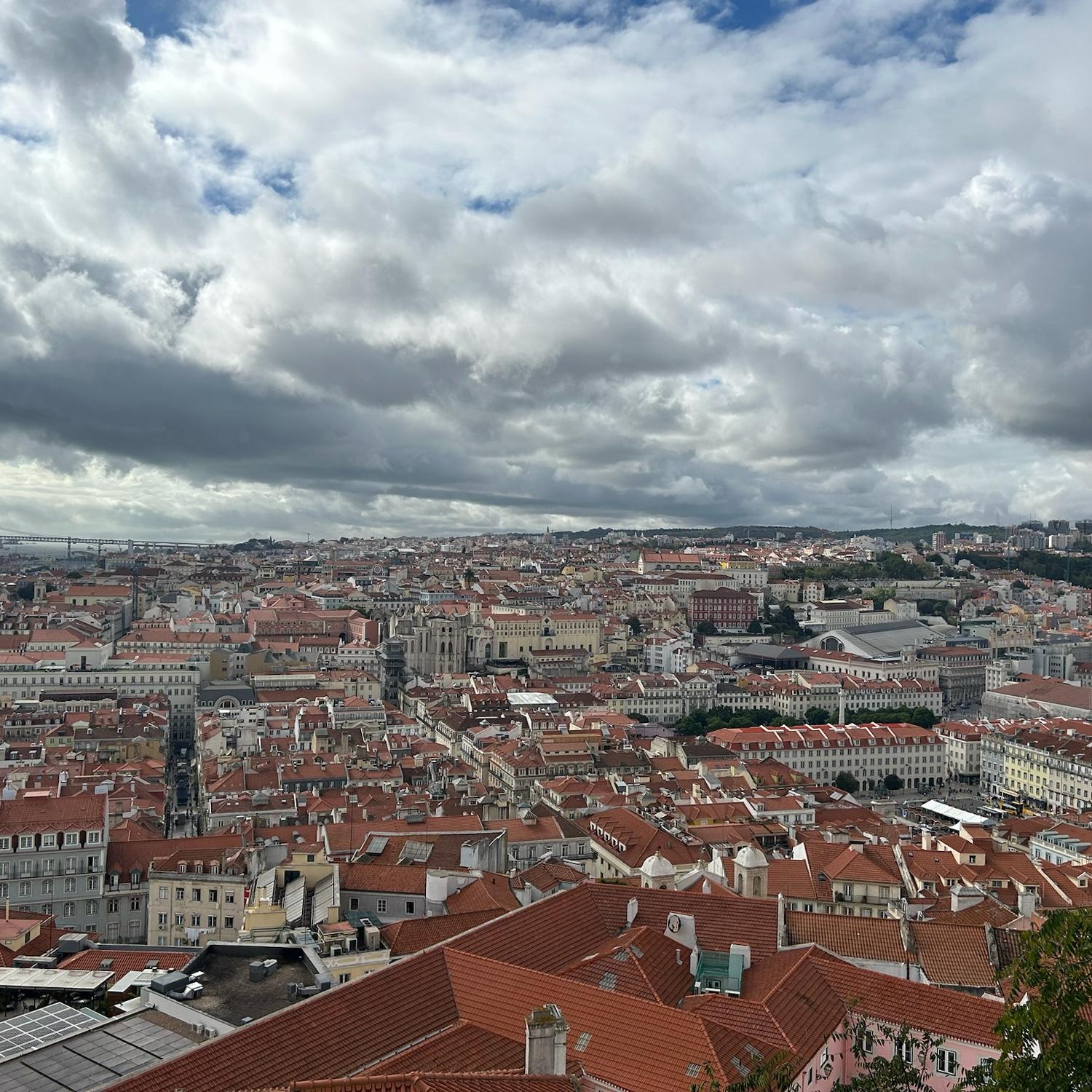 The view of Lisbon from the ramparts of St. George's castle