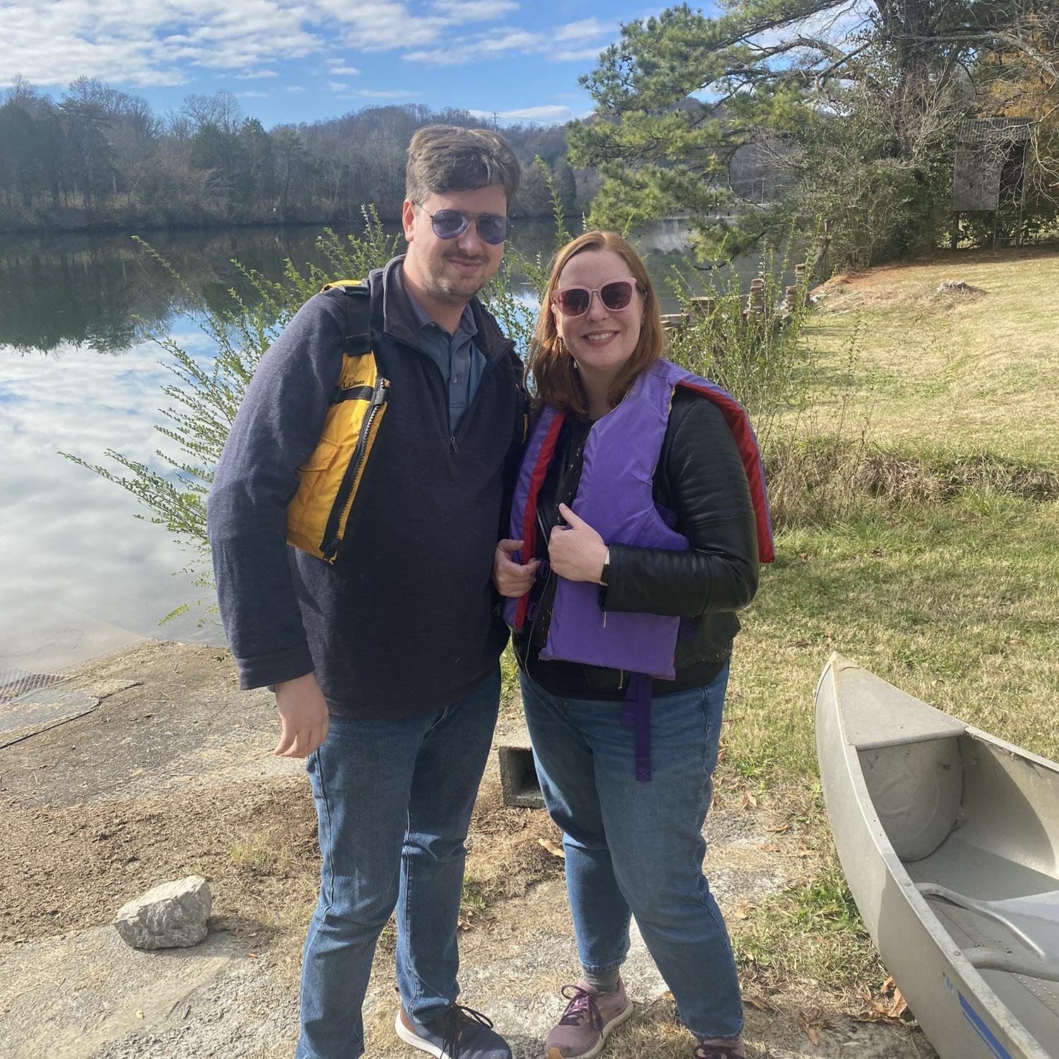 Fun fact: Morgan’s mom lives on a river! And it’s not too cold to canoe in November if it’s 75 degrees. Morgan did most of the paddling. Thanksgiving 2022.