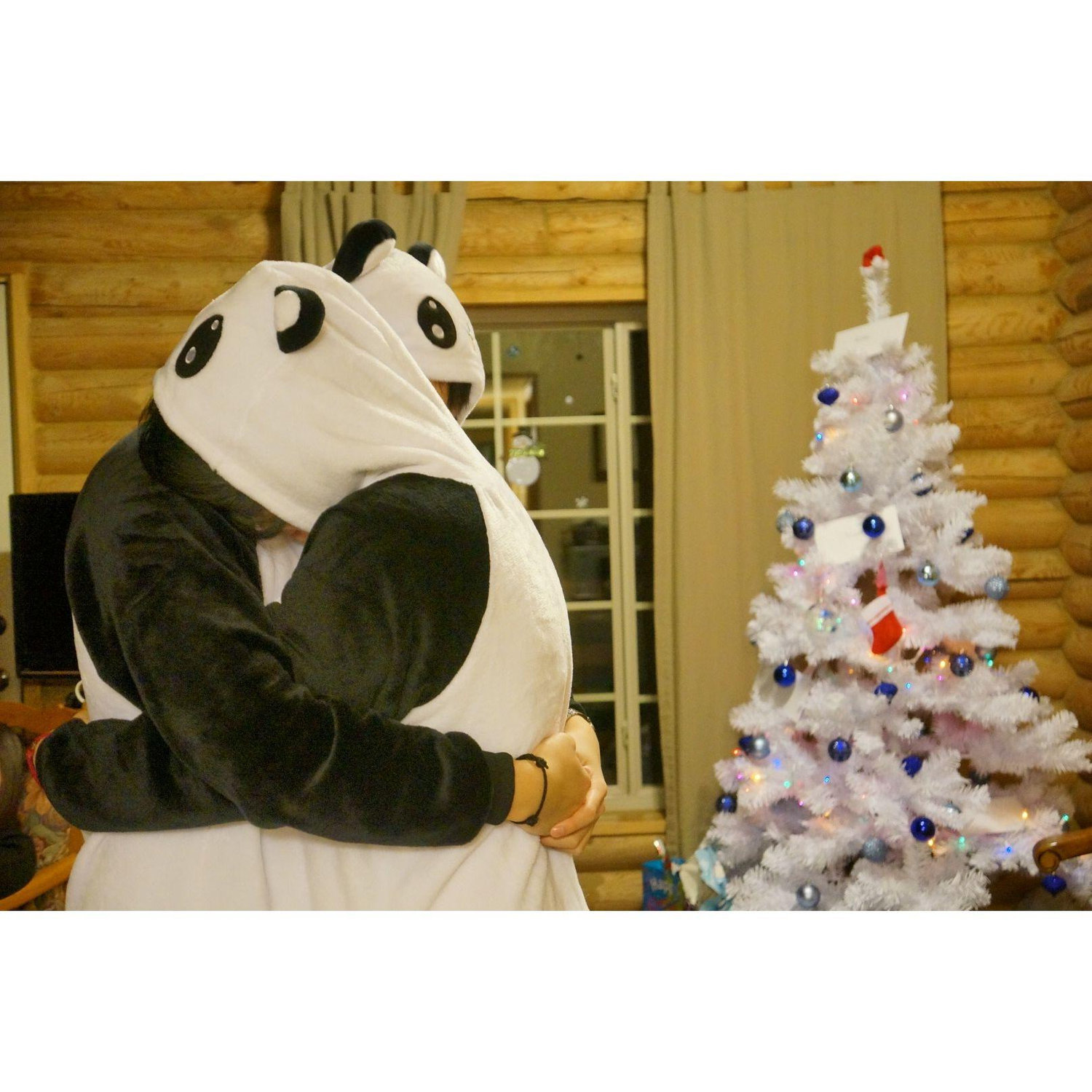 Christmas in the cabin - PANDA snuggle!