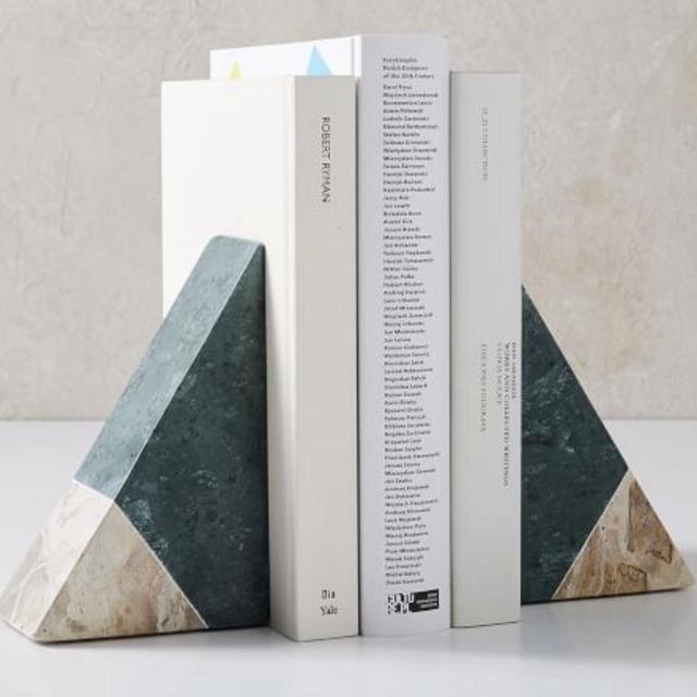 West Elm Marble Bookends Set of 2