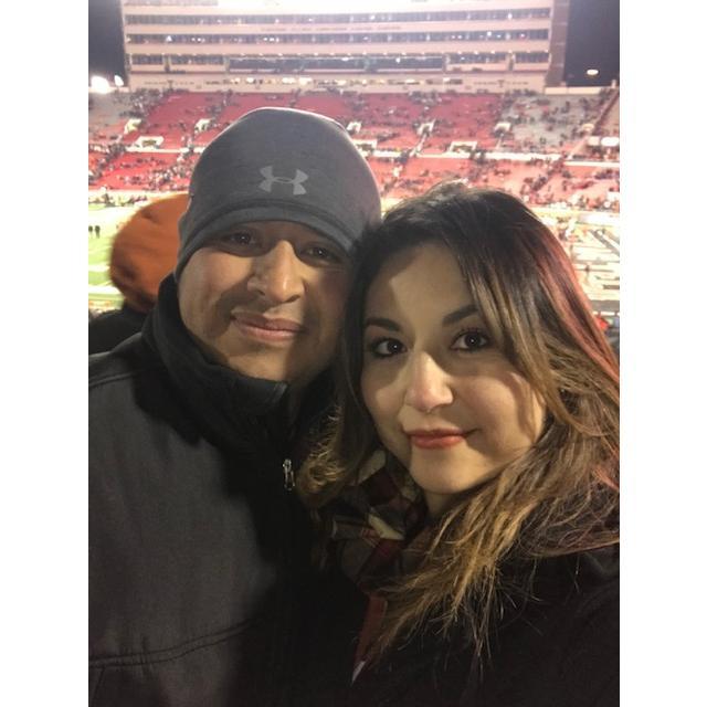Our first UT game!!! Hook Em'!